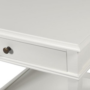 _White Cross Sided 1 Drawer Bedside nationwide delivery www.lilybloom.ie