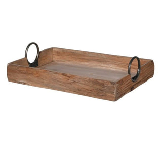 Rustic Wooden Tray with Handles