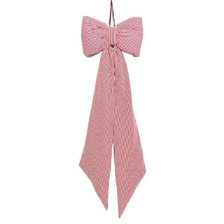Giant Red & White Candy Stripe Christmas Bow