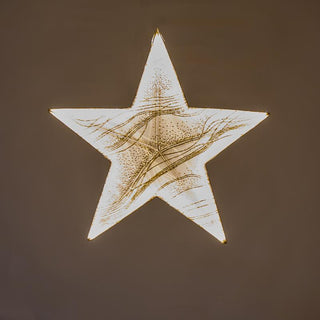 Champagne Glitter Illuminated Christmas Star