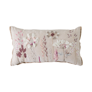 Amaryllis Embroidered Cushion delivery nationwide www.lilybloom.ie