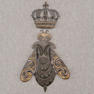 _Beige Bee with Crown Cushion Cover nationwide delivery www.lilybloom.ie