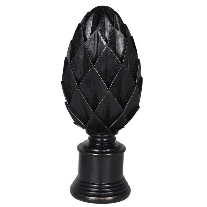 Black Decorative Pinecone