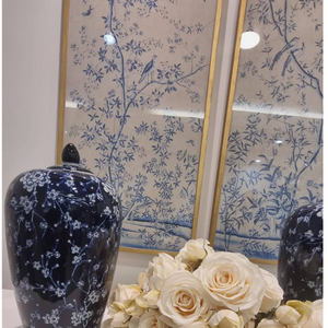 blue and white wall decor nationwide delivery www.lilybloom.ie