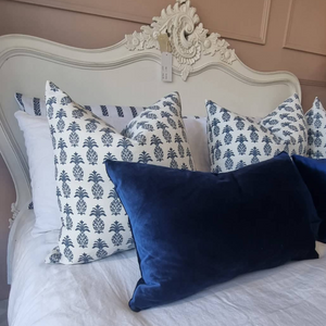 Blue Pattern Stripe Cushion Cover nationwide delivery www.ilybloom.ie