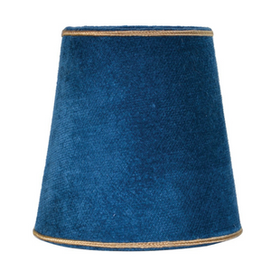Blue Velvet Shade with Gold Inside