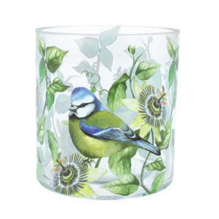 Bluetit Passion Flower Glass Nite Lite Small