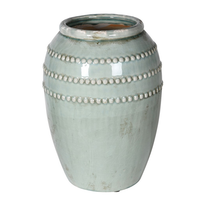 Celadon Bobble Rings Vase
