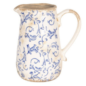 Classic jug with blue leaves nationwide delivery www.lilybloom.ie