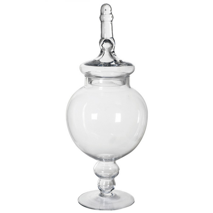 Clear Glass Bonbon Jar