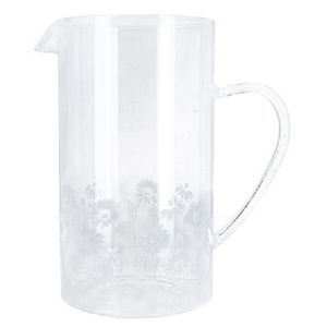 Daisy Sandblasted Clear Jug nationwide delivery www,lilybloom.ie