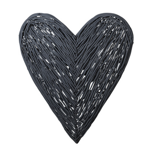Dark Grey Willow Heart delivery nationwide www.lilybloom.ie