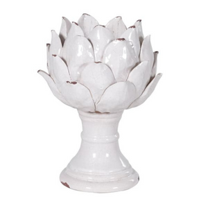 Distressed Cream Flower Candleholder nationwide delivery www.lilybloom.ie