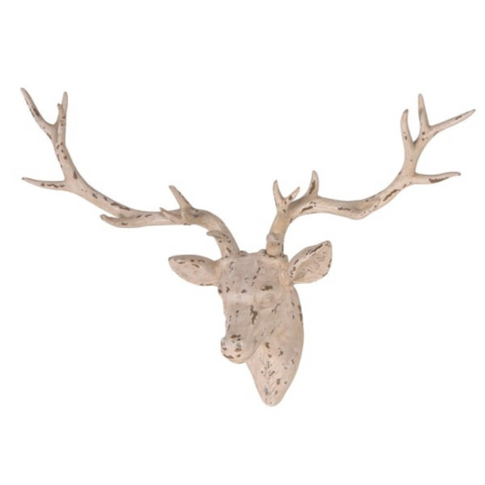 Distressed Deer Head Wall Mount