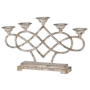 Distressed Multi Metal Candle Holder shabby chic www.lilybloom.ie