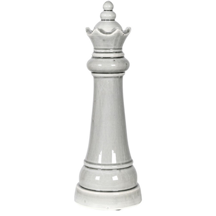Distressed Queen Chess Piece Ornament