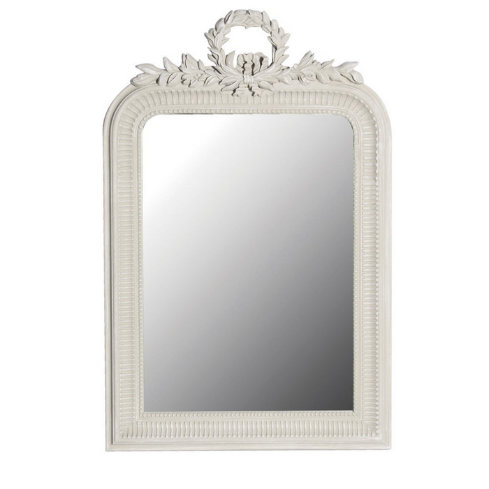Elegant Leaves Wreath Mirror