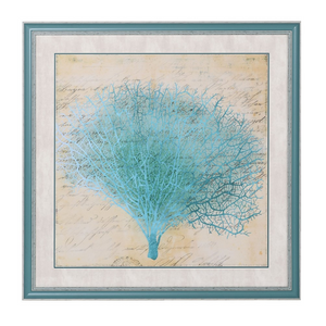 Framed Blue Coral Print nationwide delivery www.lilybloom.ie