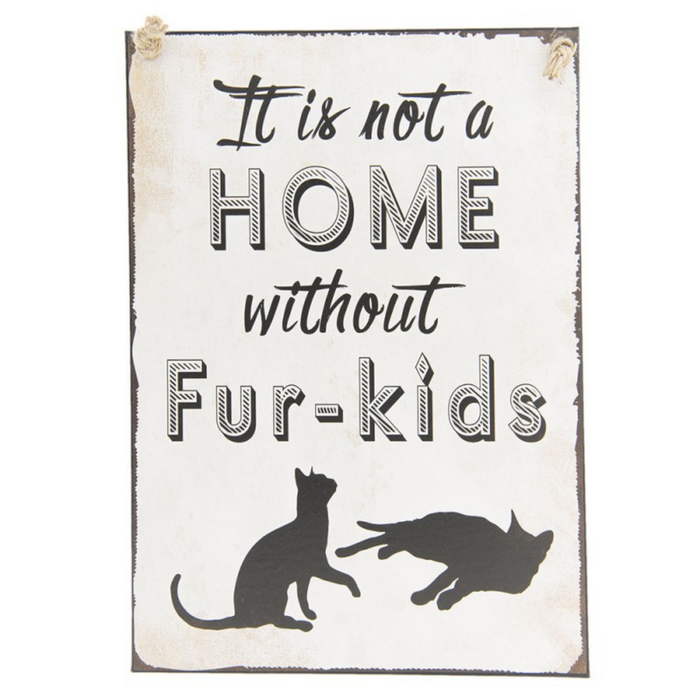 Black Metal Pet Owners Wall Sign