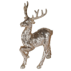 Glitter Prancing Reindeer christmas decorations nationwide delivery www.lilybloom.ie