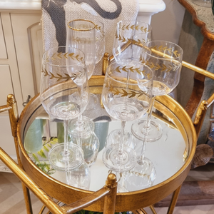 Gold 2 tier drinks trolley www.lilybloom.ie