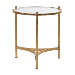 Gold Glass Side Table nationwide delivery www.lilybloom.ie