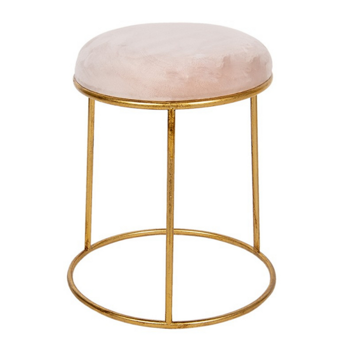 Gold and Pink Stool