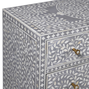 Grey Bone Inlay 3 Drawer Chest nationwide delivery www.lilybloom.ie 
