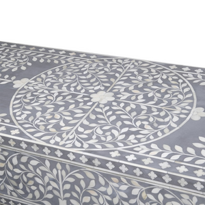 Grey Bone Inlay 3 Drawer Chest nationwide delivery www.lilybloom.ie 