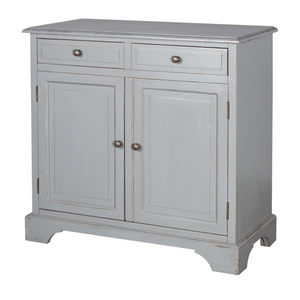 Grey Hamptons 2 Door 2 Drawer Cupboard nationwide delivery www.lilybloom.ie