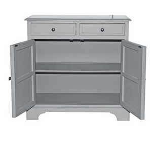 Grey Hamptons 2 Door 2 Drawer Cupboard nationwide delivery www.lilybloom.ie