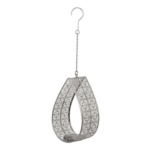 Grey Metal Candle Holder nationwide www.lilybloom.ie