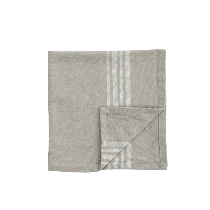 Grey Stripe Napkin 4 pack