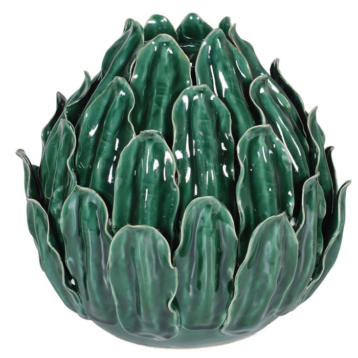 Hand Made Green Artichoke Ceramic Vase
