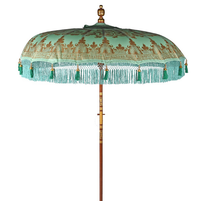 Hand Painted Mint Parasol