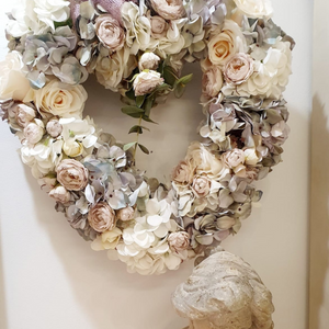Heart Shaped Floral Wreath delivery nationwide www.lilybloom.ie