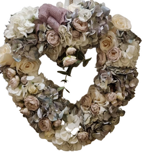Heart Shaped Floral Wreath delivery nationwide www.lilybloom.ie