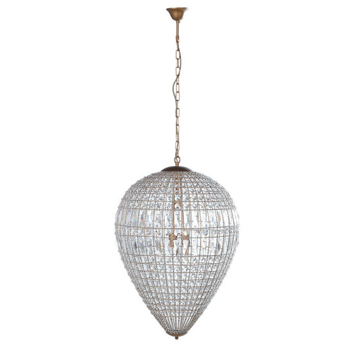 Large Dome Crystal Chandelier