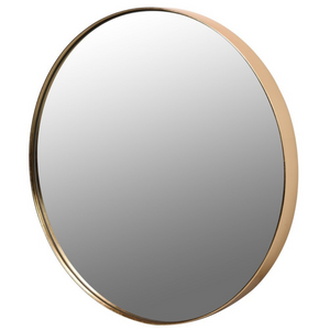 Large Gold Rim Round Mirror nationwide delivery www.lilybloom.ie