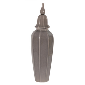 Large Grey Lidded Urn nationwide delivery www.lilybloom.ie