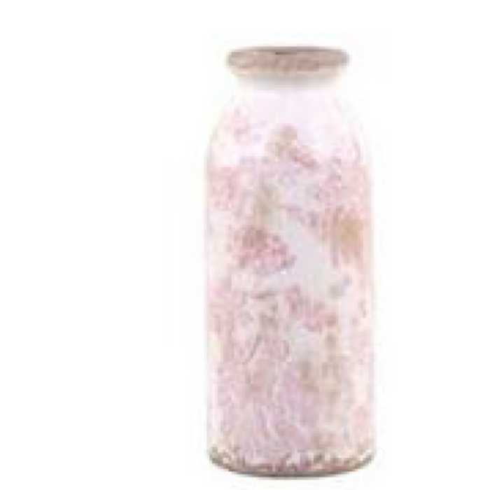 Melun Bottle with Pink French Pattern - Small