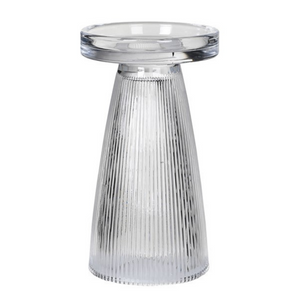Large Ribbed Candle holder