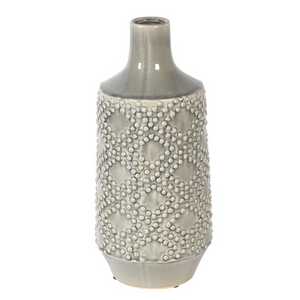 Large Soft Grey Dots Ceramic Vase nationwide delivery www,lilybloom.ie