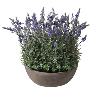 Lavender Plant in Round Pot faux floral www.lilybloom.ie