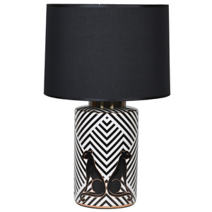 Black and white leopard table lamp nationwide delivery www.lilybloom.ie