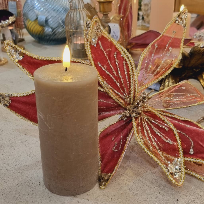 Linen LED Candle