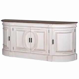 Lismara Contour Sideboard in pale oak with sculpted front and Gustavian design details—available online at www.lilybloom.ie and in-store at Lily Bloom, Gorey.