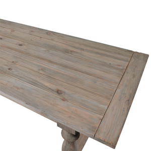 Longleaf Reclaimed Turned Leg Refectory Dining Table nationwide delivery www.lilybloom.ie