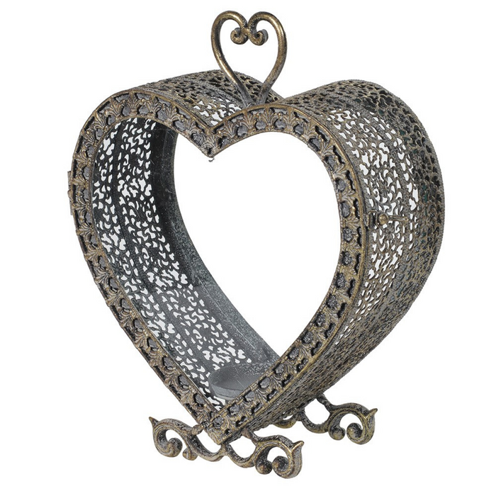 Metal Heart Lantern