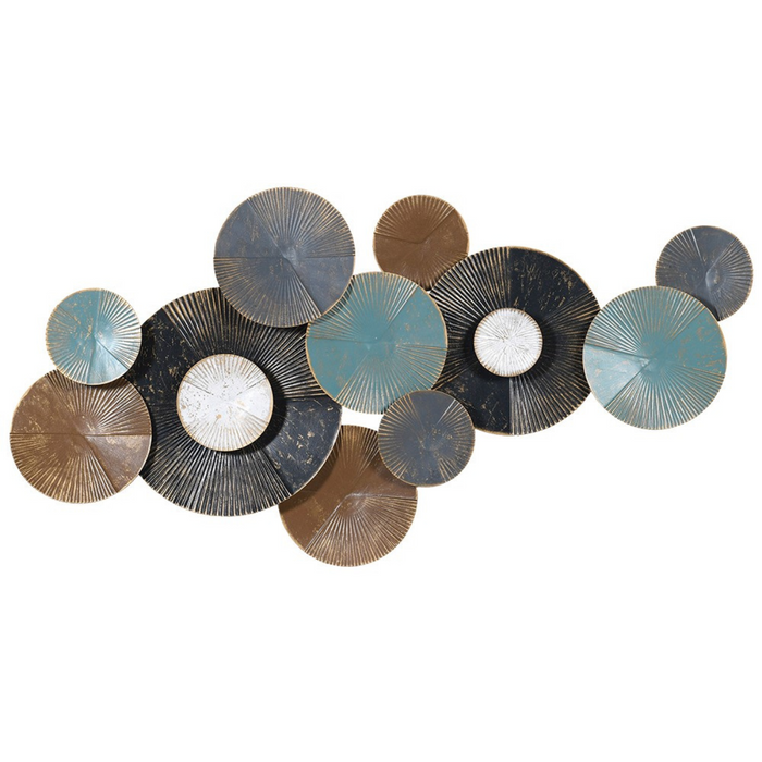 Multi Coloured Disc Wall Art